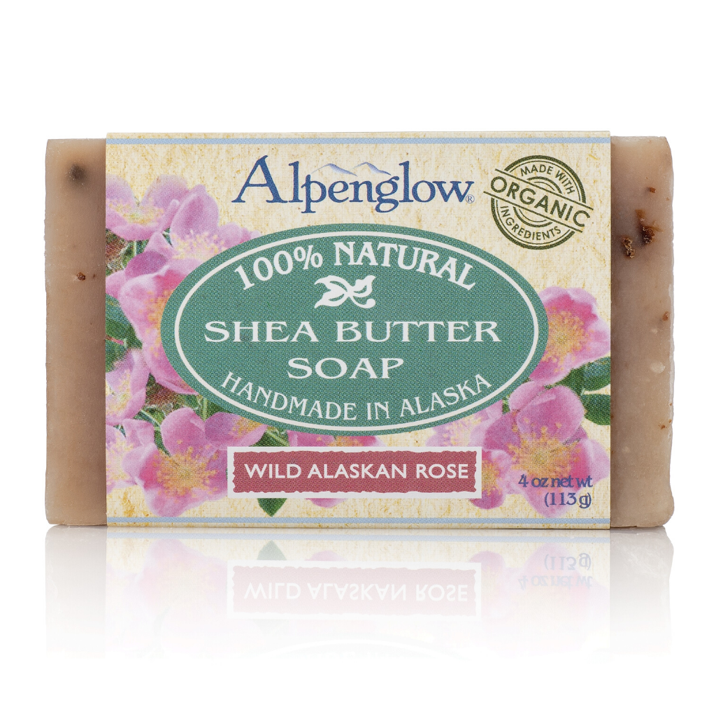 Wild Alaskan Rose Shea Butter Soap - Alpenglow Skin Care